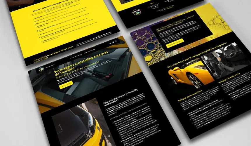 Studio GG designs à Toulouse Création du site internet d'un artisan de l'automobile